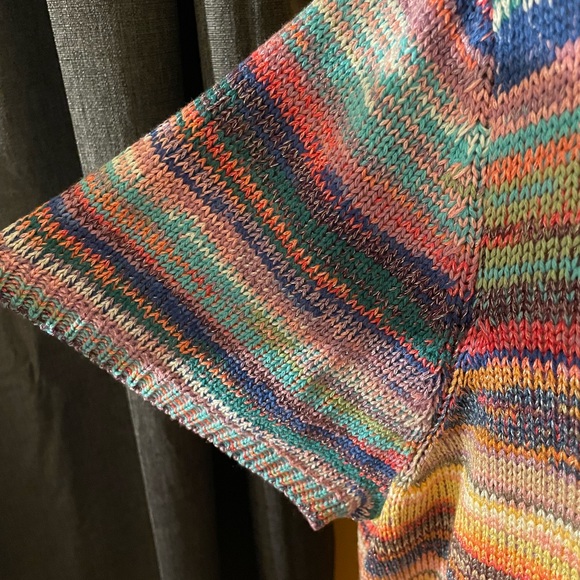 NWT Lane Bryant short sleeve multi-color Sweater 22/24 - Picture 5 of 9